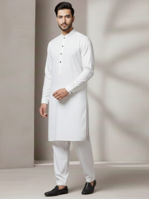 Mens off white wholesale pakistani shalwar kameez USA