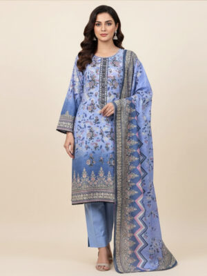 Rock Blue dhanak suits wholesale pakistan