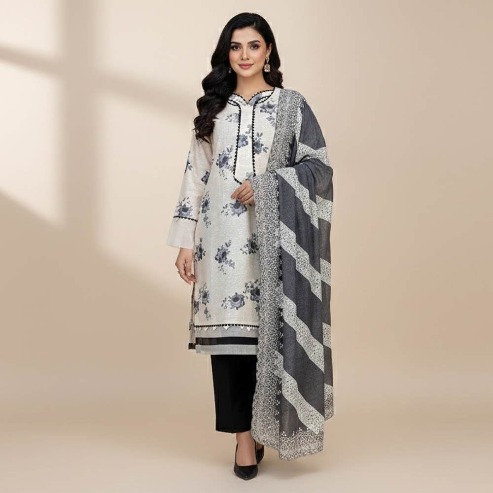 Light Skin Wholesale Stitched Linen Suits