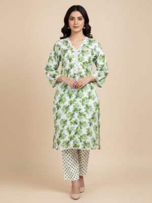 Off-White Poly cotton Wholesale Pakistani Salwar Kameez