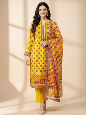 Yellow Wholesale Pakistani Lawn Suit