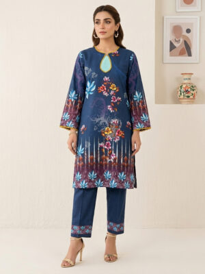 Blue 2pc Khaddar wholesale Pakistani Suits