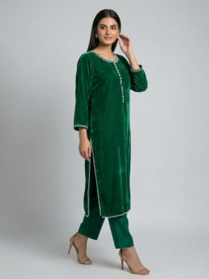 Emerald Green wholesale velvet suit