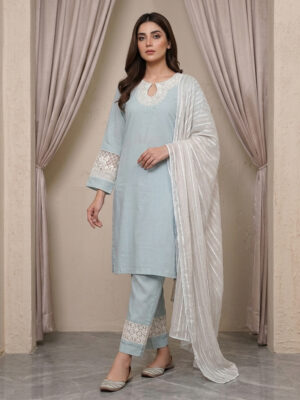 Ice Blue Wholesale solid Colors Pakistani collection