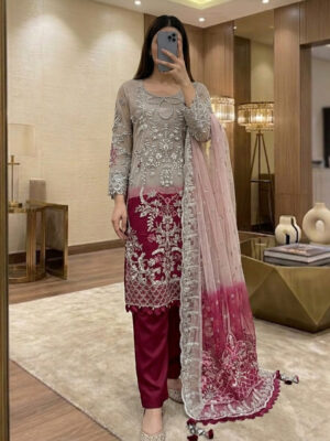 Luxury Gradient Pakistani Chiffon Suits Wholesale