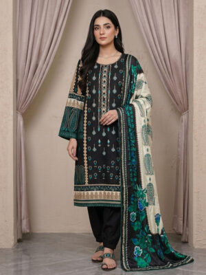 Classic Black Pakistani Wholesale Lawn Suit