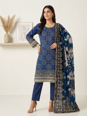 Classic Navy Blue Bin Saeed Stitched Shalwar Kameez Wholesale