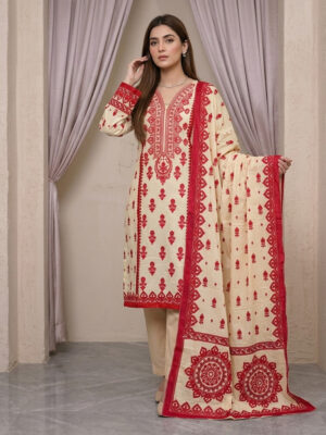 Cream Wholesale 3pc Lawn Suit