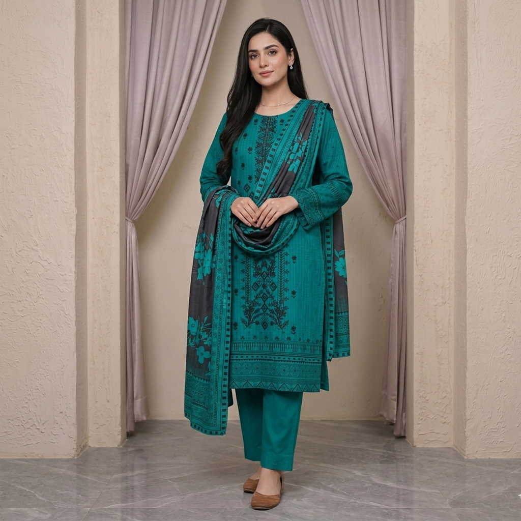 Rich Teal Wholesale Ladies 3pc Suit