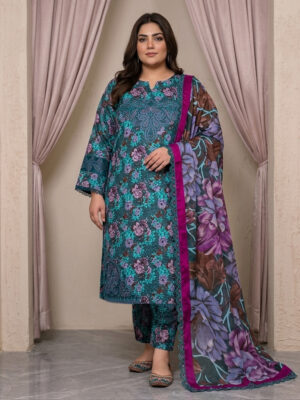 Rich Teal Wholesale Pakistani Lawn Suit