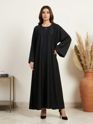 Classic Jet Black Wholesale Abaya