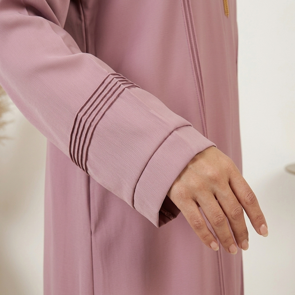 Dusty Rose Wholesale Abaya with Gold Tassel