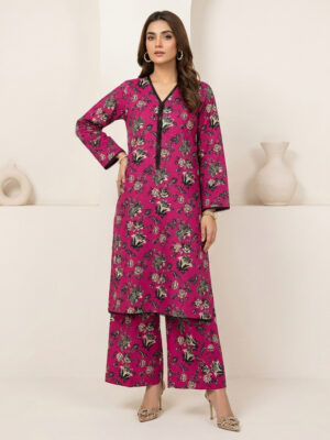 Magenta 2pc Pakistani Khaddar Suits Wholesale