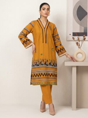 Mustard 2-Piece Wholesale Pakistani Linen Suit