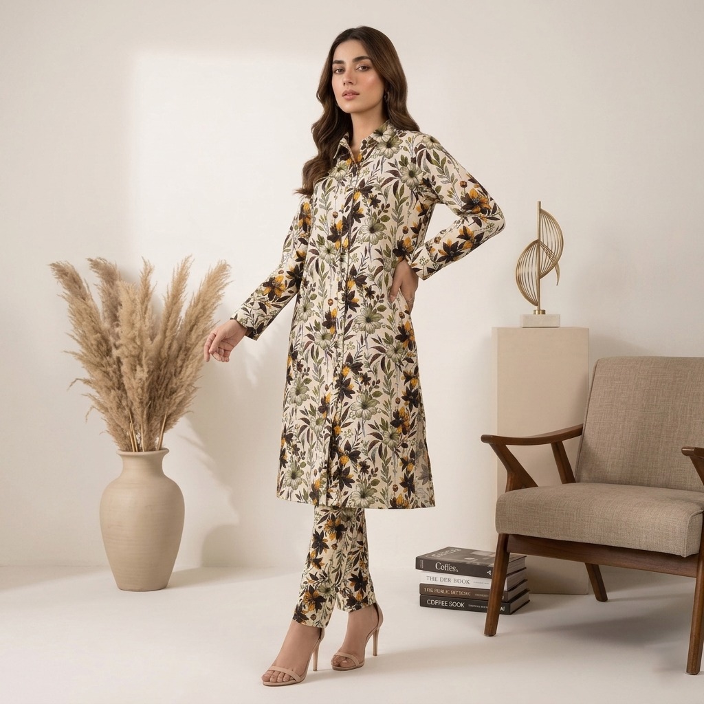 Ivory wholesale Pakistani Lawn Suit