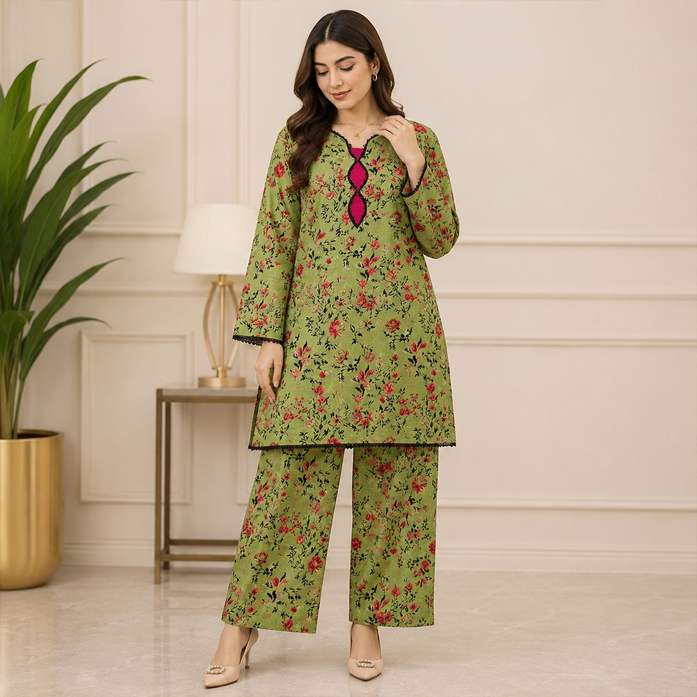 Sabz pakistani lawn suit wholesale