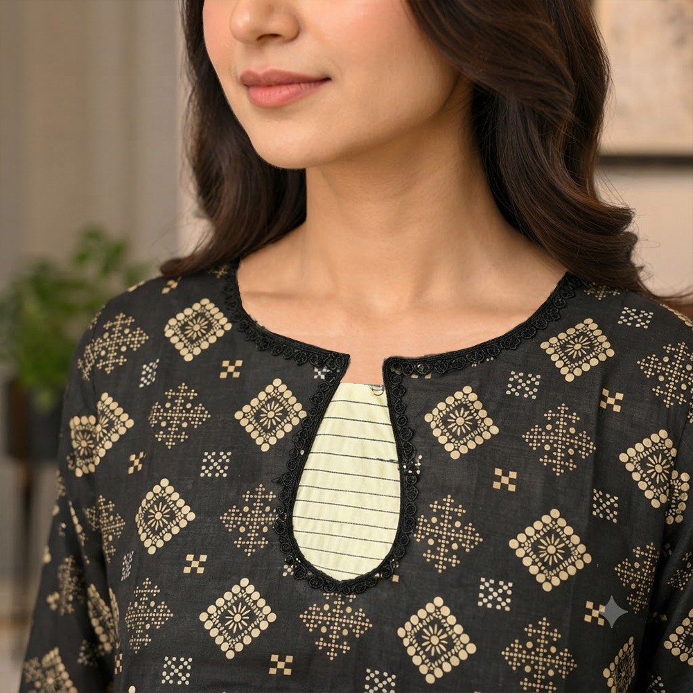 Jet Black 2pc wholesale pakistani lawn suit