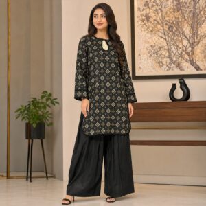 Jet Black 2pc wholesale pakistani lawn suit