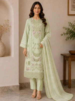 Light Greenwholesale pakistani lawn suit