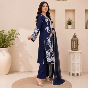Navy Premium Blue wholesale pakistani lawn suit