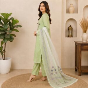 Saga Green Premium Wholesale Lawn Suit