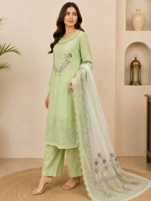 Saga Green Premium Wholesale Lawn Suit