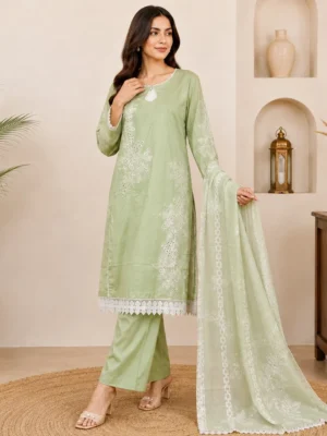 Saga Green Premium lawn suit wholesale