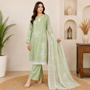 Saga Green Premium lawn suit wholesale