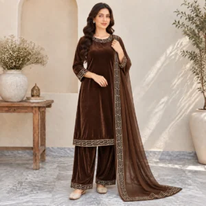 Brown Wholesale Pakistani Clothes Dallas