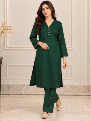 Green Pakistani Wholesale Dhanak Suit
