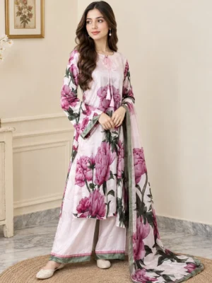 Light Pink Silk Wholesale Pakistani Silk Suit
