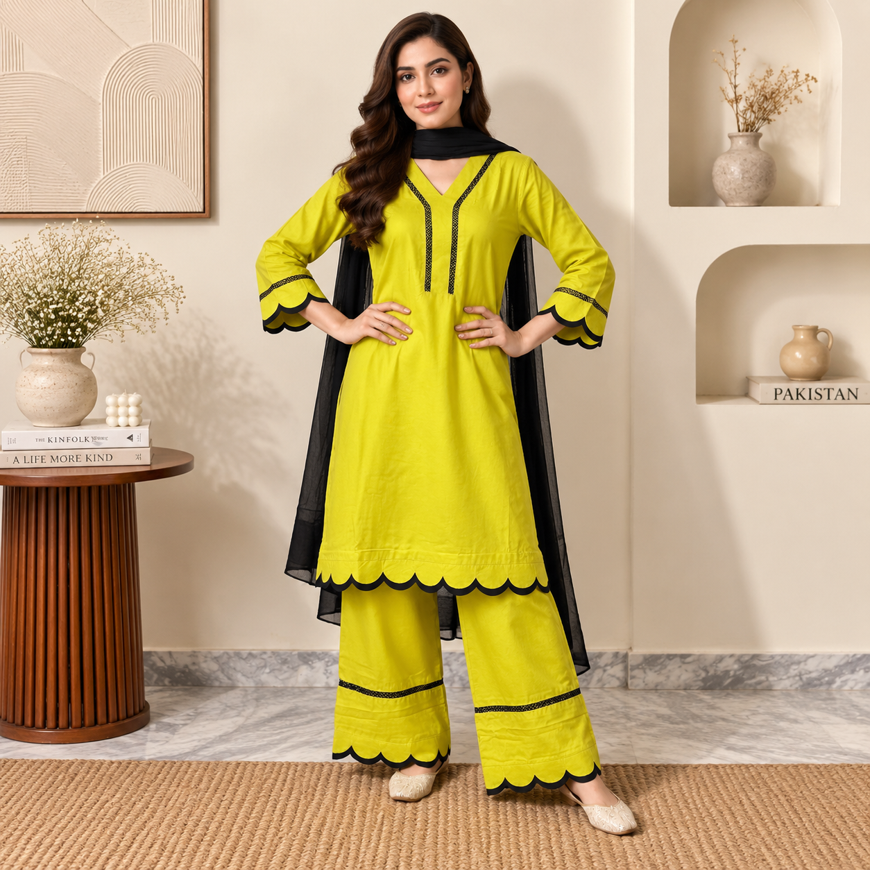 Mint Green Pakistani Dhanak Suit Wholesale