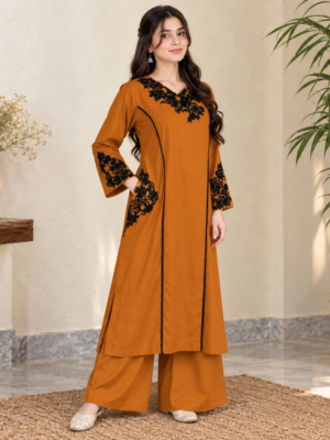 Mustard Dhanak Suit Wholesale