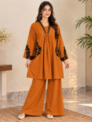 Mustard Wholesale Dhanak Suit