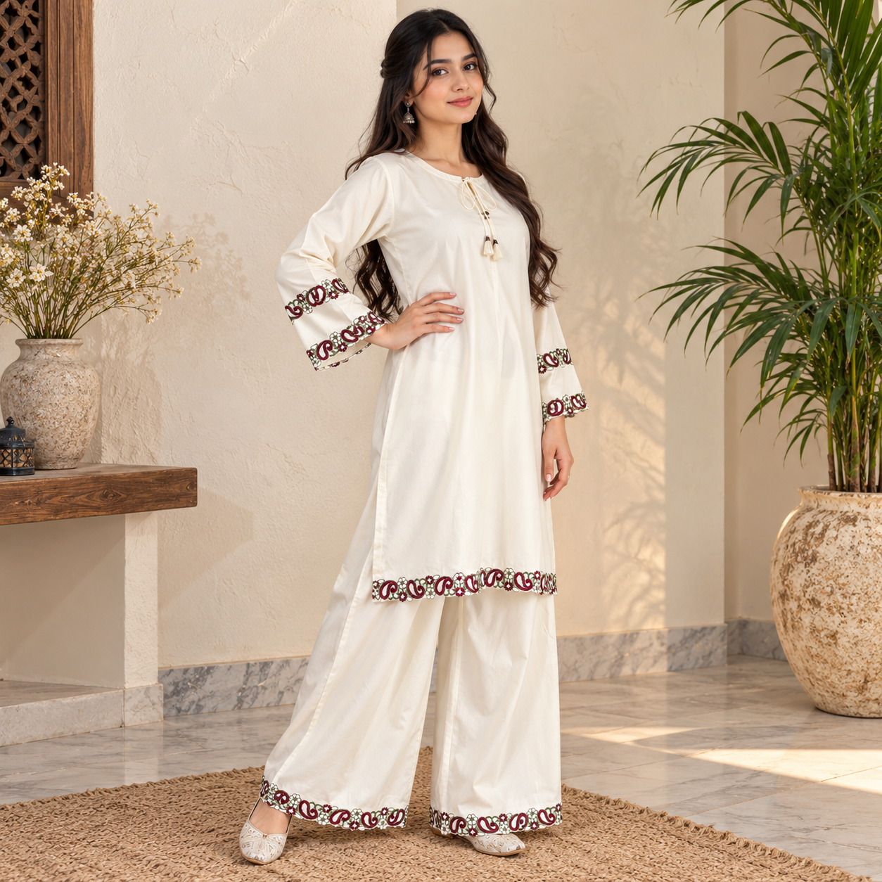 Off-Pakistani Dhanak Suit Wholesale