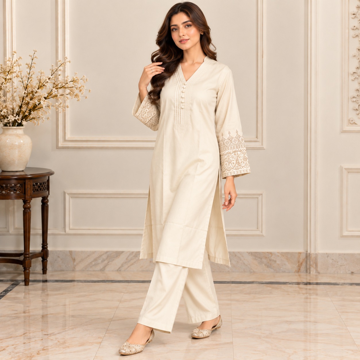 Off-White Wholesale Dhanak Suit