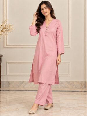 Pink Pakistani Wholesale Dhanak Suit