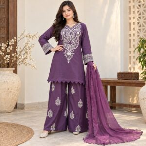 Purple Wholesale Pakistani Clothes Dallas