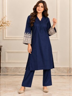 Royal BlueWholesale Dhanak Suit