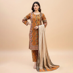 Brownish Orange wholesale pakistani khaddar suit uk