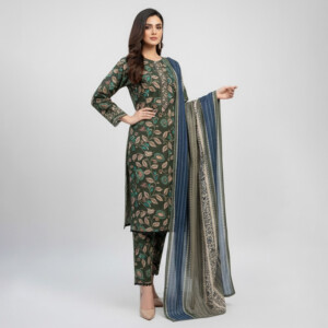 Dark green wholesale pakistani khaddar suit uk
