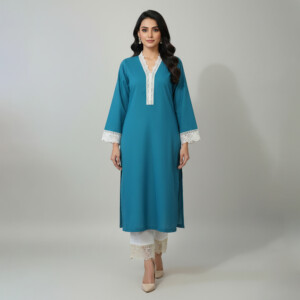 Deep Aqua Pakistani Clothes Wholesale Bradford