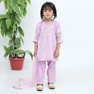 Elegant Lilac Girls Party Wear Wholesale 3PC Formal Suit