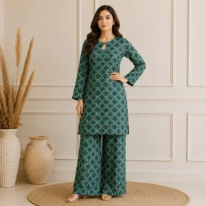 Forest Green Ready Made Pakistani Clothes UK Wholesale