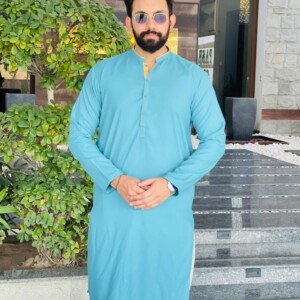 Light cyan mens Pakistani Salwar Kameez wholesale