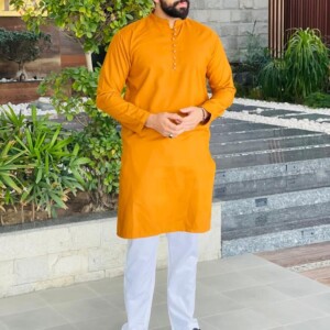 Mustard mens Pakistani Salwar Kameez wholesale