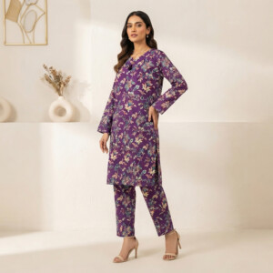 Purple Floral Printed Asian Clothes Wholesale Suppliers UK