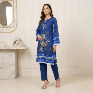 Royal Blue Printed Asian Clothes Wholesale Suppliers UK