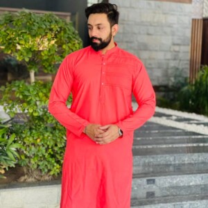 Salmon color mens Wholesale pakistani dresses in pakistan