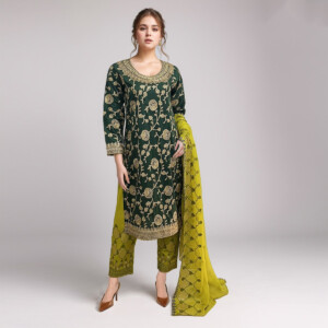 green formal Wholesale pakistani suits in pakistan